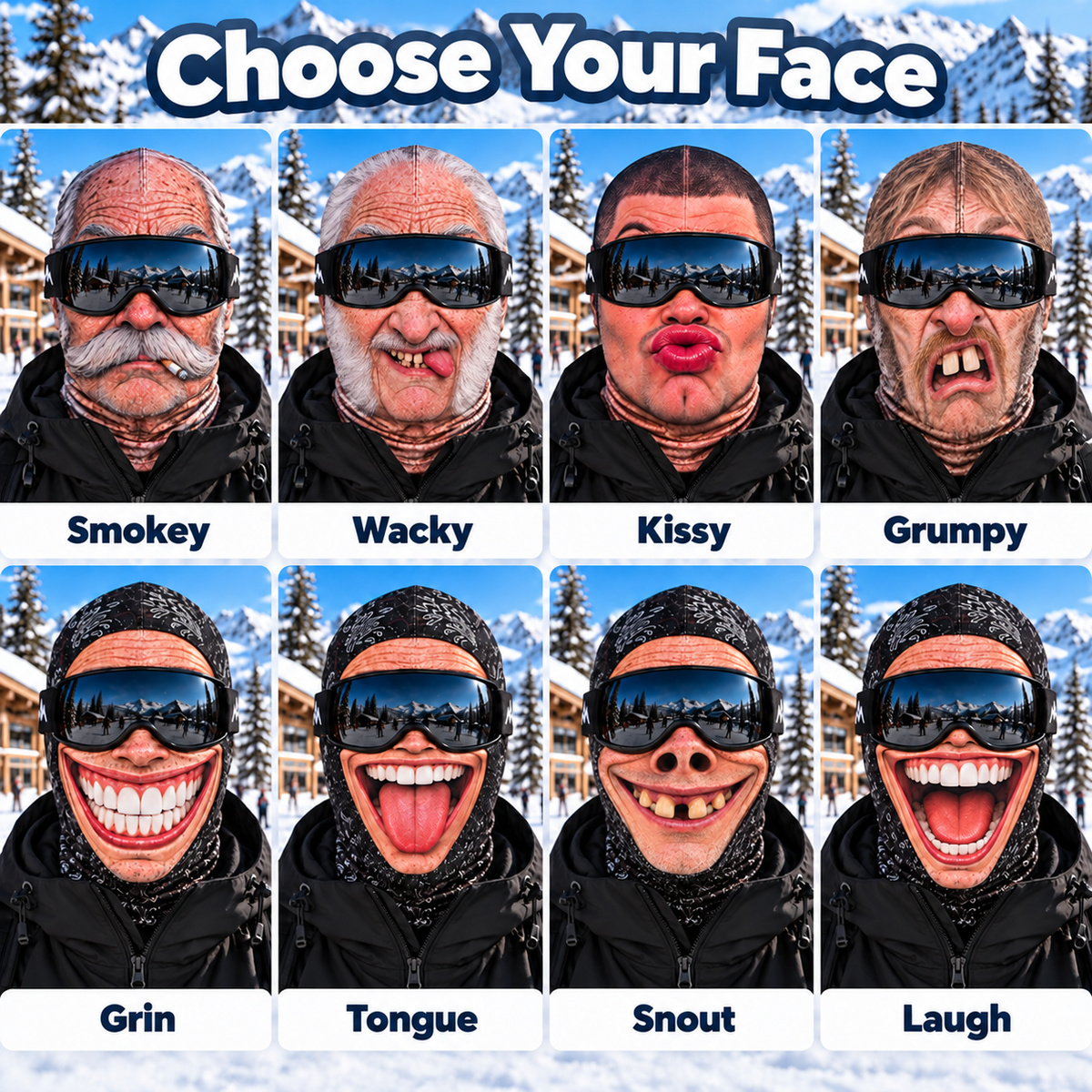 FreakPeak® RealFace Ski Mask